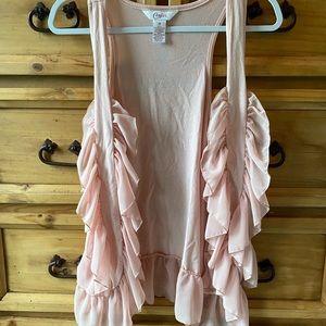 Ruffle vest tank